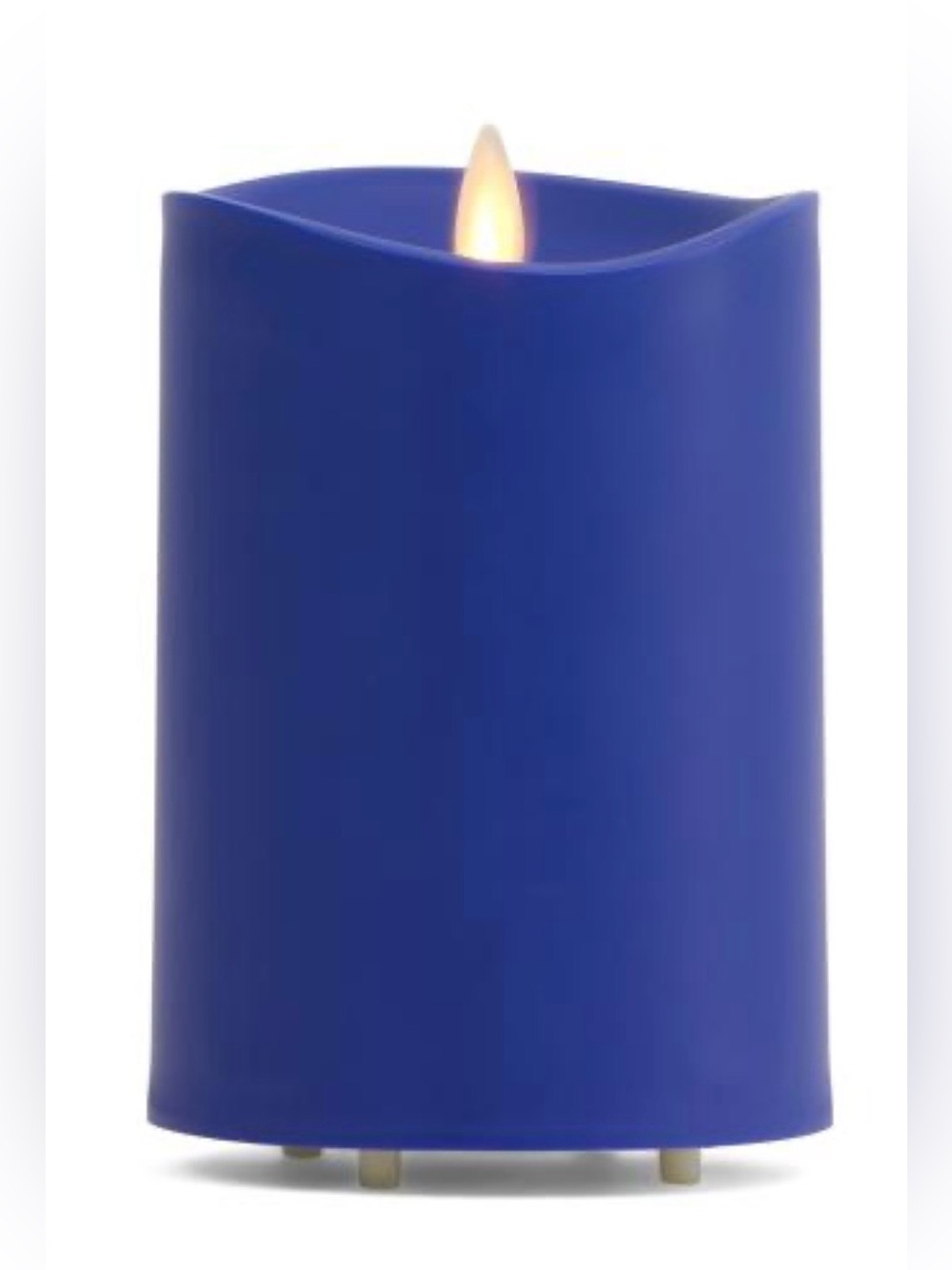 Luminara Real Flame-Effect Outdoor Candle - Vivid Ultramarine(4.5”)